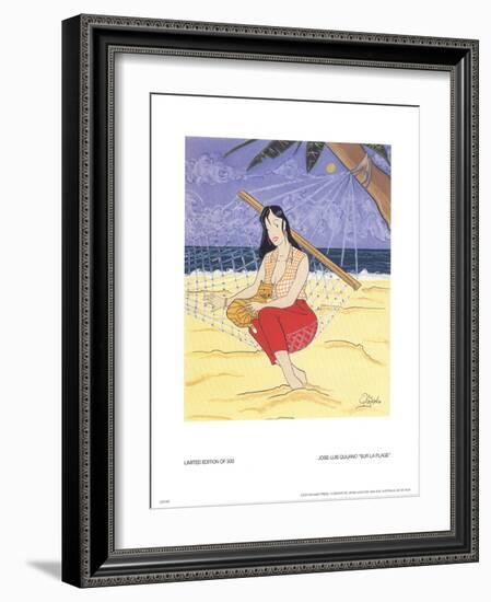 Sur La Plage-Jose-Luis Quijano-Framed Collectable Print