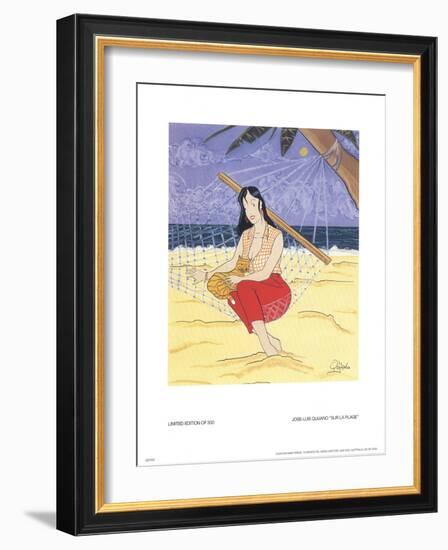 Sur La Plage-Jose-Luis Quijano-Framed Collectable Print