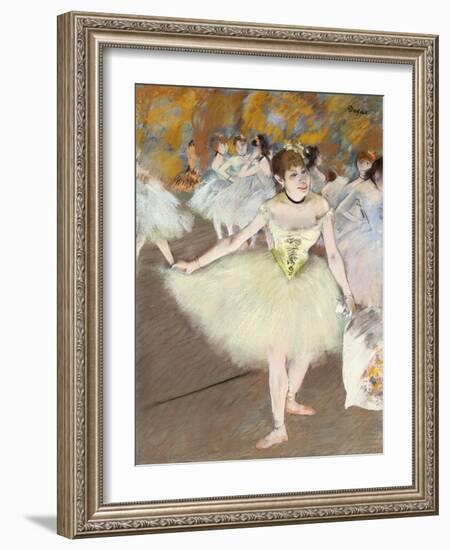 Sur La Scene-Edgar Degas-Framed Giclee Print