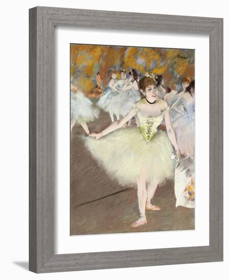 Sur La Scene-Edgar Degas-Framed Giclee Print