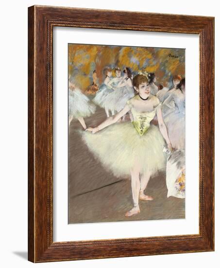 Sur La Scene-Edgar Degas-Framed Giclee Print