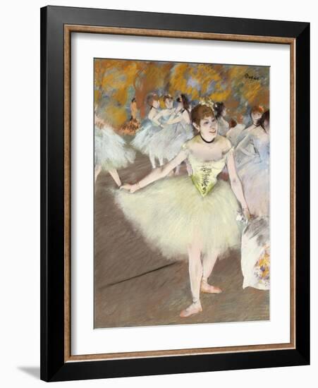 Sur La Scene-Edgar Degas-Framed Giclee Print