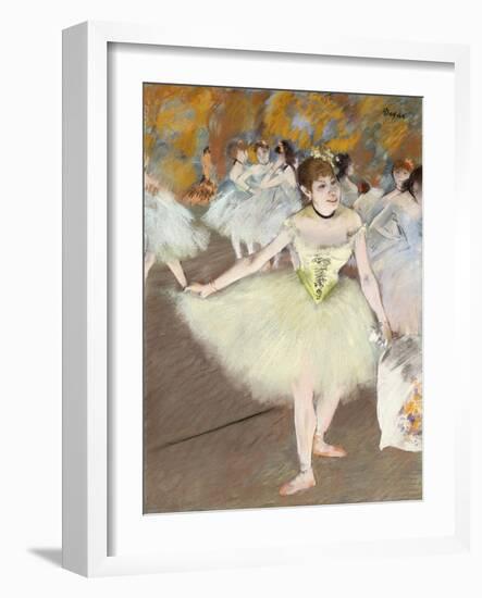 Sur La Scene-Edgar Degas-Framed Giclee Print