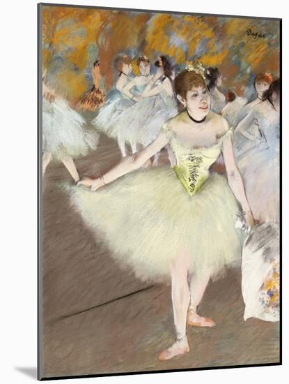 Sur La Scene-Edgar Degas-Mounted Giclee Print