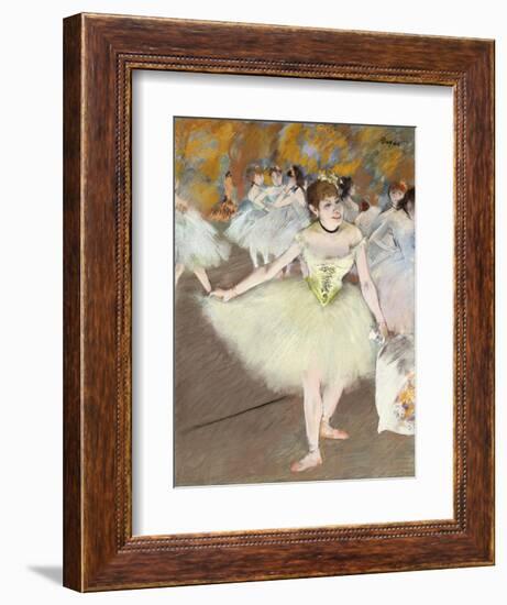 Sur La Scene-Edgar Degas-Framed Giclee Print