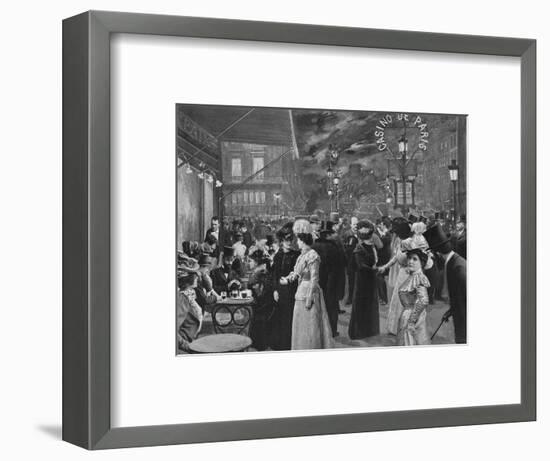 'Sur Le Boulevard - Devant Le Café De La Paix', 1900-Unknown-Framed Photographic Print