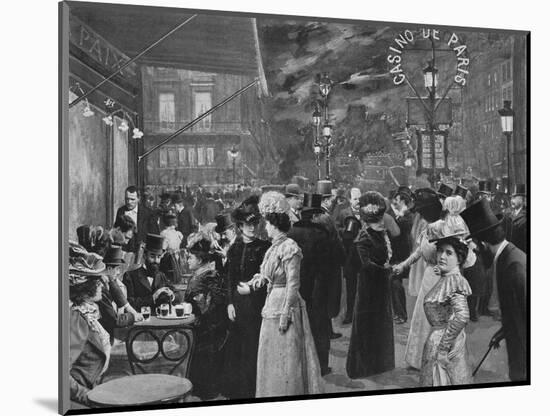 'Sur Le Boulevard - Devant Le Café De La Paix', 1900-Unknown-Mounted Photographic Print