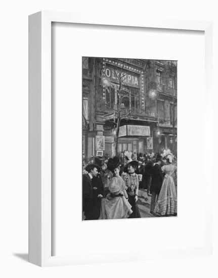 'Sur Le Boulevard - La Sortie De L'Olympia', 1900-Unknown-Framed Photographic Print