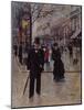 Sur le boulevard-Jean Béraud-Mounted Giclee Print