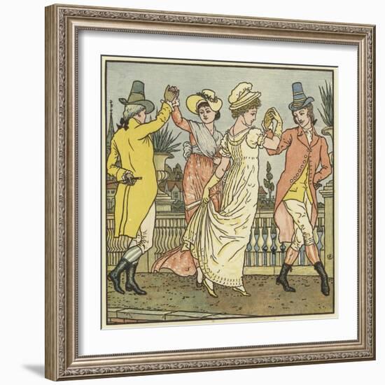 Sur Le Pont D'Avignon-Walter Crane-Framed Giclee Print