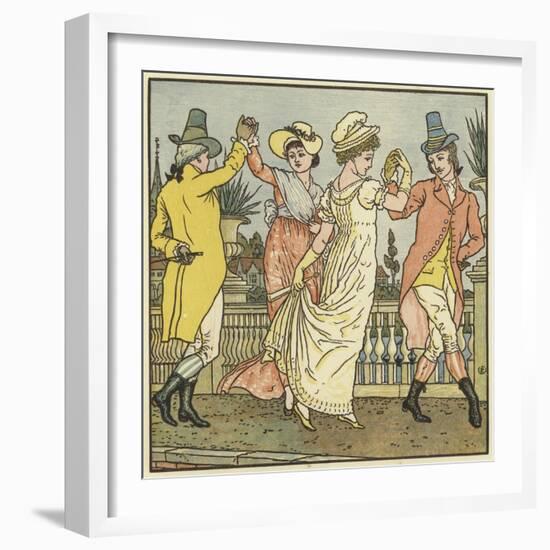 Sur Le Pont D'Avignon-Walter Crane-Framed Giclee Print