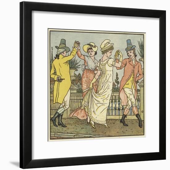 Sur Le Pont D'Avignon-Walter Crane-Framed Giclee Print