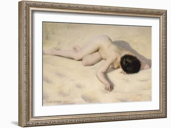 Sur le sable de la dune-Pierre Carrier-belleuse-Framed Giclee Print