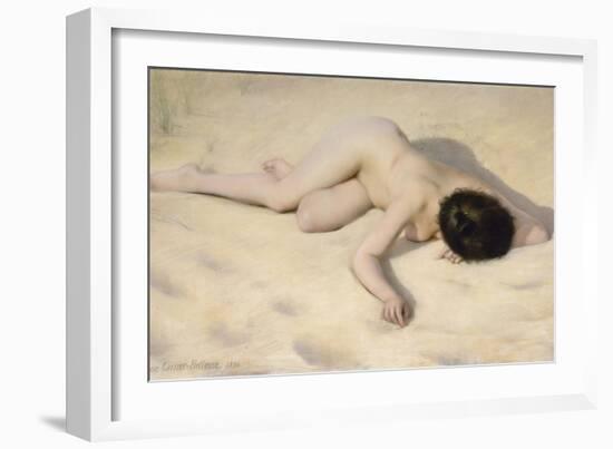 Sur le sable de la dune-Pierre Carrier-belleuse-Framed Giclee Print