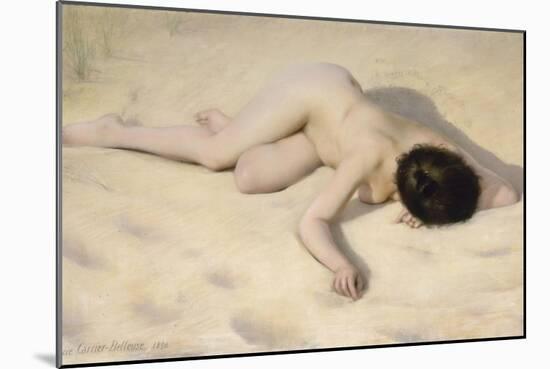 Sur le sable de la dune-Pierre Carrier-belleuse-Mounted Giclee Print