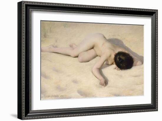 Sur le sable de la dune-Pierre Carrier-belleuse-Framed Giclee Print