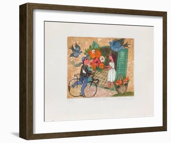 Sur Un Air De Fête-Françoise Deberdt-Framed Limited Edition