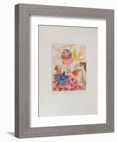 Sur Une Balançoire-Françoise Deberdt-Framed Limited Edition