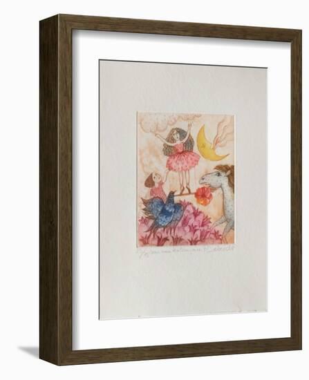 Sur Une Balançoire-Françoise Deberdt-Framed Limited Edition