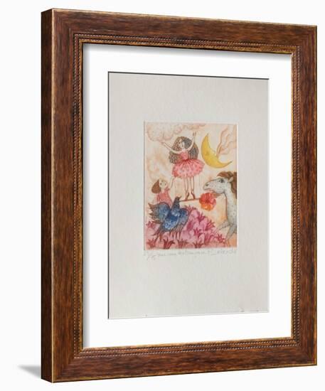 Sur Une Balançoire-Françoise Deberdt-Framed Limited Edition