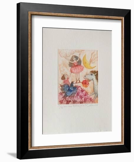 Sur Une Balançoire-Françoise Deberdt-Framed Limited Edition