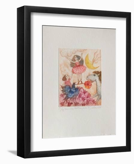 Sur Une Balançoire-Françoise Deberdt-Framed Limited Edition