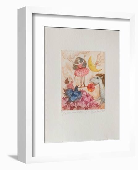 Sur Une Balançoire-Françoise Deberdt-Framed Limited Edition