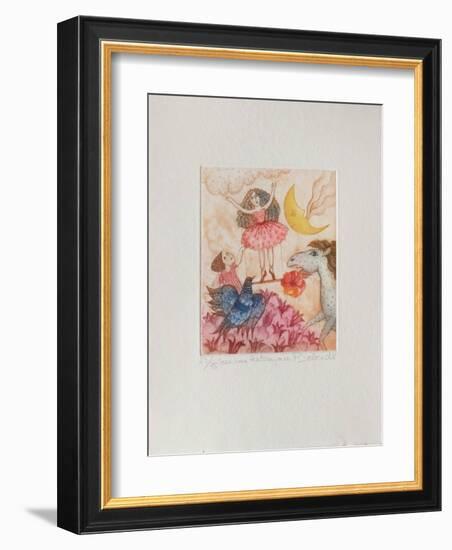 Sur Une Balançoire-Françoise Deberdt-Framed Limited Edition