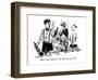 "Sure, they drank it?but did they get it?" - New Yorker Cartoon-William Hamilton-Framed Premium Giclee Print