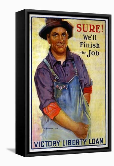 "Sure! We'll Finish the Job", 1918-Gerrit Albertus Beneker-Framed Premier Image Canvas