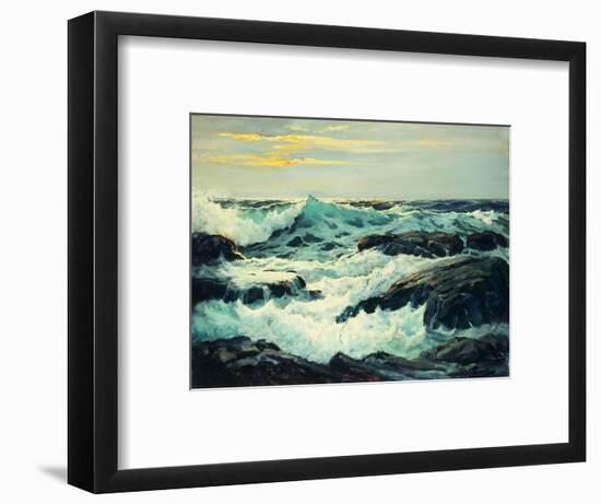 Surf and Headlands-Frederick Judd Waugh-Framed Premium Giclee Print