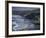 Surf and Tin Mine Chimneys in Distance, Porthtowan, Cornwall, England, United Kingdom-D H Webster-Framed Photographic Print