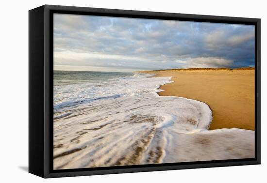 Surf at Coast Guard Beach in the Cape Cod National Seashore in Eastham, Massachusetts-Jerry and Marcy Monkman-Framed Premier Image Canvas