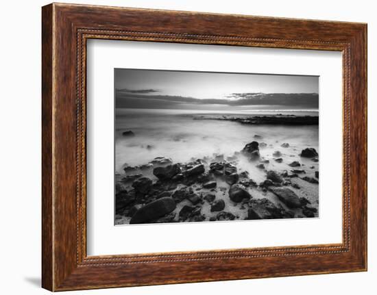 Surf at Dusk, Kailua-Kona, Hawaii, Usa-Russ Bishop-Framed Photographic Print