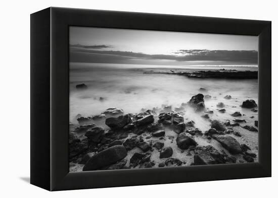 Surf at Dusk, Kailua-Kona, Hawaii, Usa-Russ Bishop-Framed Premier Image Canvas