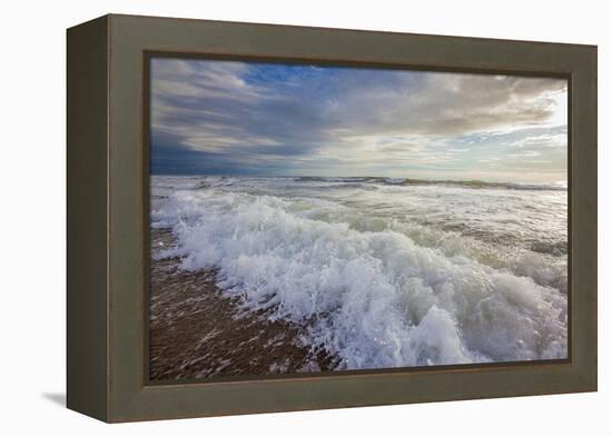 Surf at Nauset Light Beach in the Cape Cod National Seashore in Eastham, Massachusetts-Jerry and Marcy Monkman-Framed Premier Image Canvas