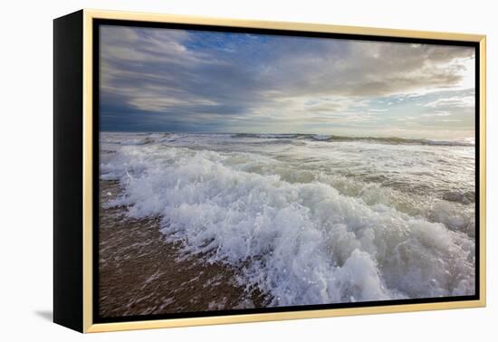 Surf at Nauset Light Beach in the Cape Cod National Seashore in Eastham, Massachusetts-Jerry and Marcy Monkman-Framed Premier Image Canvas