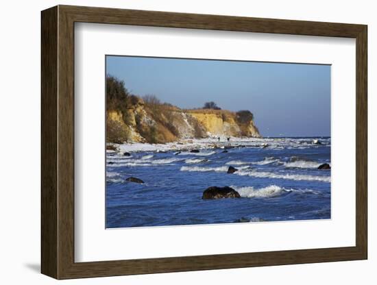 Surf at the Baltic Sea Steep Coast Near Boltenhagen-Uwe Steffens-Framed Photographic Print