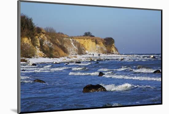 Surf at the Baltic Sea Steep Coast Near Boltenhagen-Uwe Steffens-Mounted Photographic Print