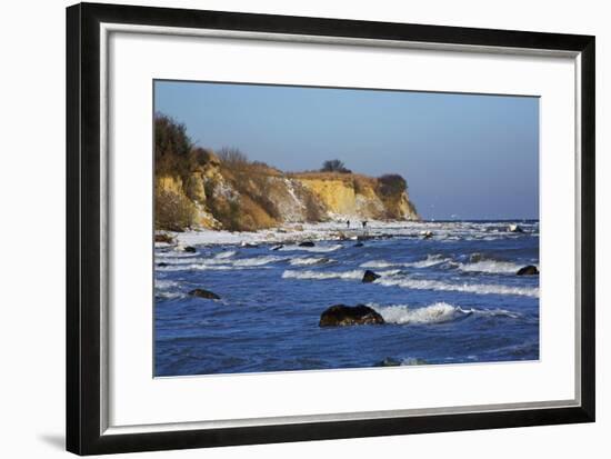 Surf at the Baltic Sea Steep Coast Near Boltenhagen-Uwe Steffens-Framed Photographic Print