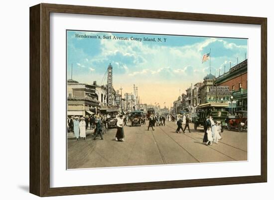 Surf Avenue, Coney Island, New York City-null-Framed Art Print