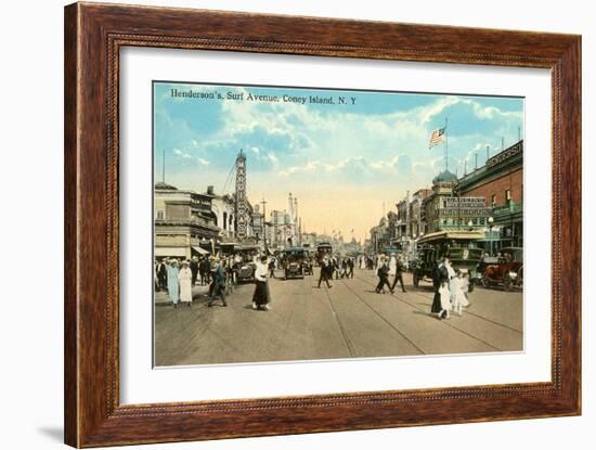 Surf Avenue, Coney Island, New York City-null-Framed Art Print