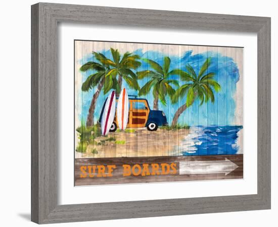 Surf Boards-Julie DeRice-Framed Art Print