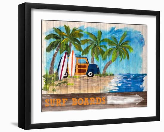 Surf Boards-Julie DeRice-Framed Art Print