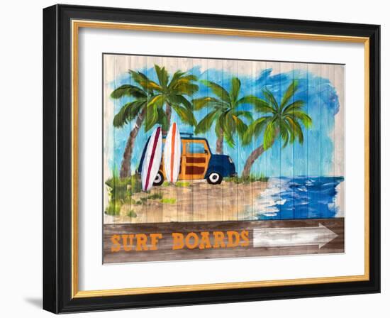 Surf Boards-Julie DeRice-Framed Art Print