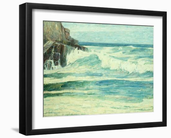 Surf breaking on Rocks, circa 1912-Emil Carlsen-Framed Giclee Print