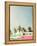 Surf Bus Pink-Design Fabrikken-Framed Premier Image Canvas