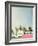 Surf Bus Pink-Design Fabrikken-Framed Photographic Print