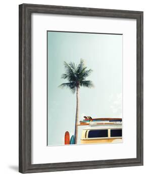 Surf Bus Yellow-Design Fabrikken-Framed Photographic Print