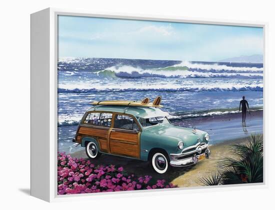 Surf City-Scott Westmoreland-Framed Stretched Canvas